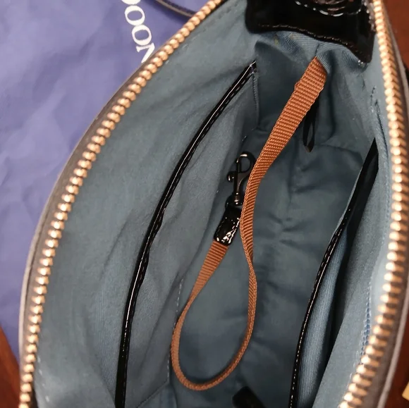 Dooney & Bourke Black Patent Leather Crossbody Bag - Picture 4 of 8